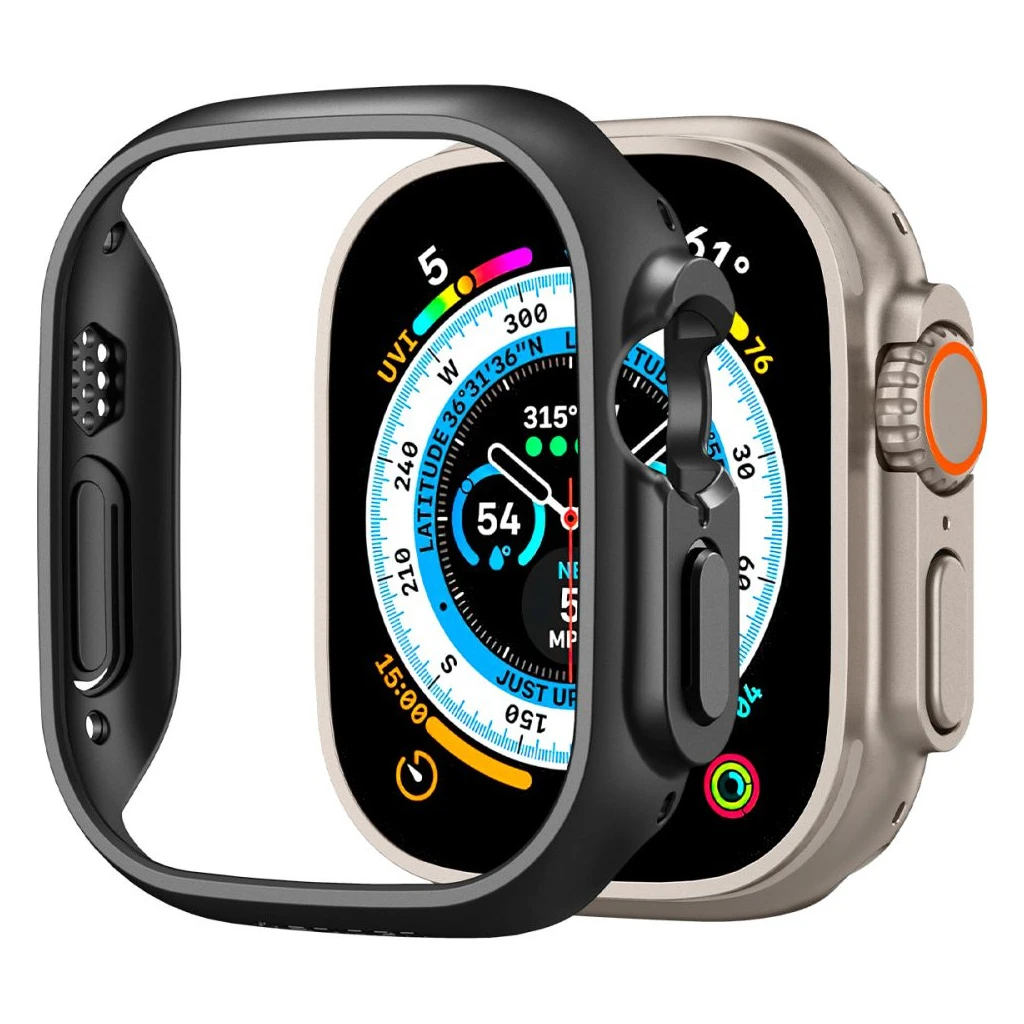SPIGEN THIN FIT Apple Watch Ultra 1/2/3 (49 MM) készülékhez tok fekete