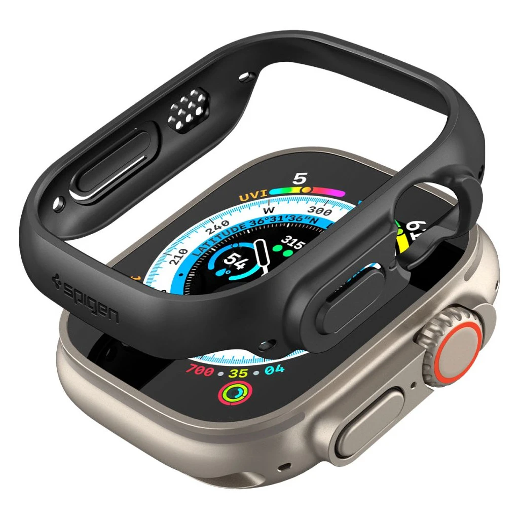 SPIGEN THIN FIT Apple Watch Ultra 1/2/3 (49 MM) készülékhez tok fekete