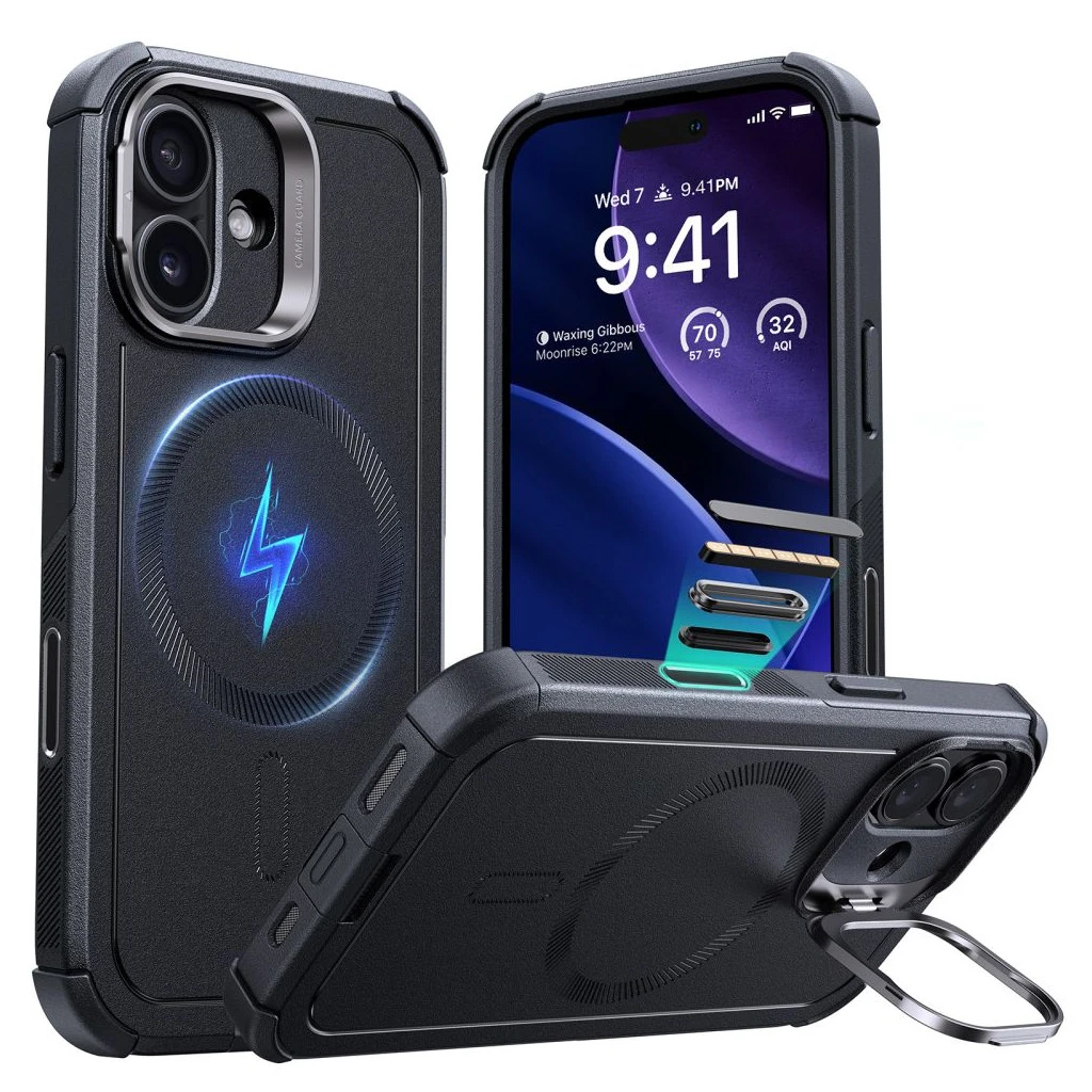 ESR CYBER MAGSAFE iPhone 17 készülékhez tartó fekete