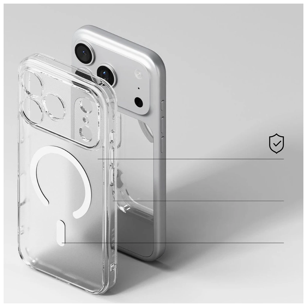 RINGKE FUSION MAGNETIC MAGSAFE iPhone 17 Pro tok készülékhez, matt átlátszó
