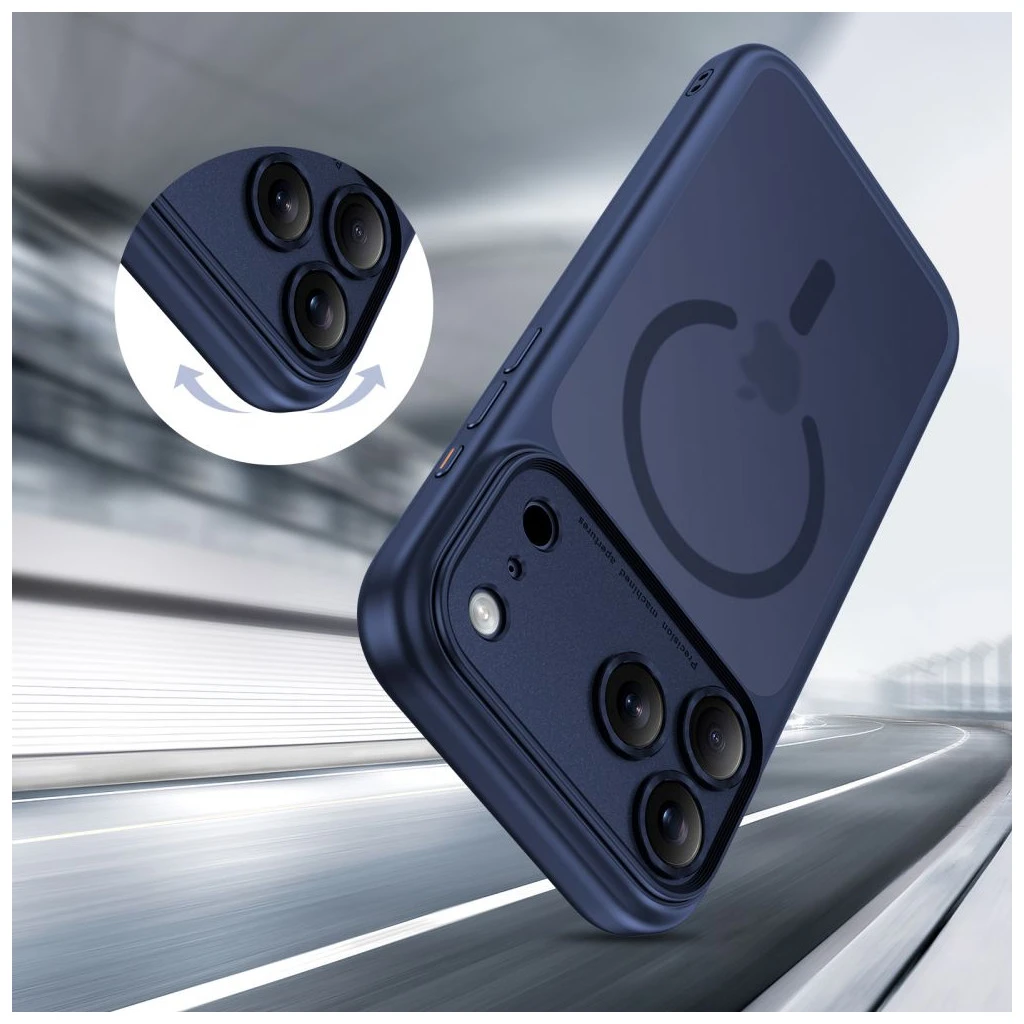 TECH-PROTECT MAGPEAK MAGSAFE CC iPhone 17 Pro Max tok készülékhez matt mélykék