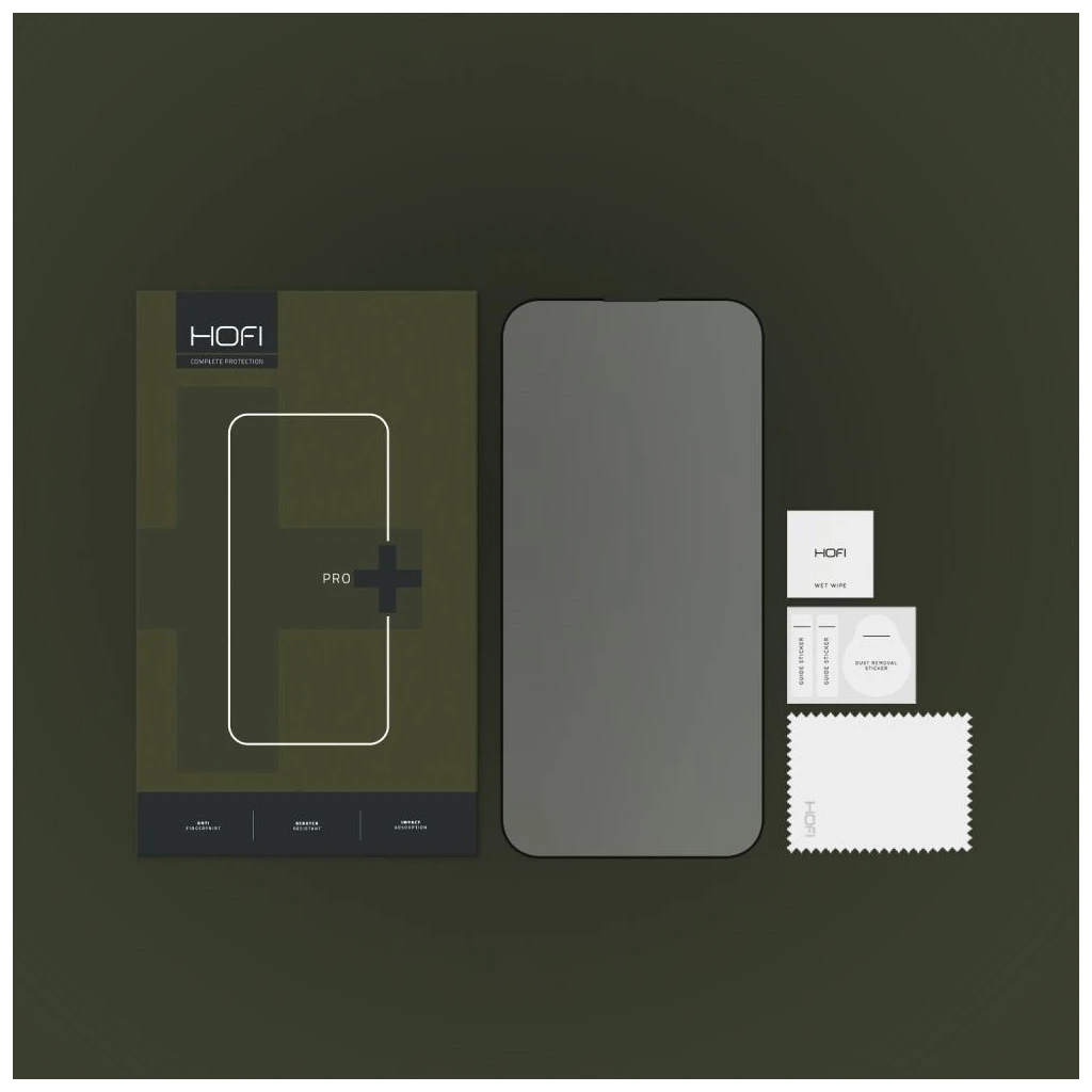 HOFI GLASS PRO+ kijelzővédő iPhone 14 Pro Max készülékhez fekete