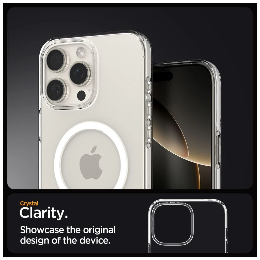 SPIGEN Liquid Crystal Mag MagSafe iPhone 16 Pro Max készülékhez tok átlátszó