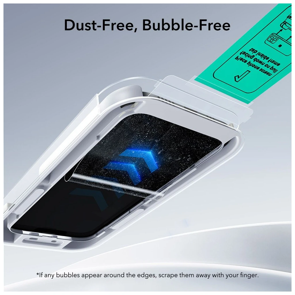 ESR ULTRAFIT temperált üveg kijelzővédő 2-PACK iPhone 17 Pro Max készülékhez fekete