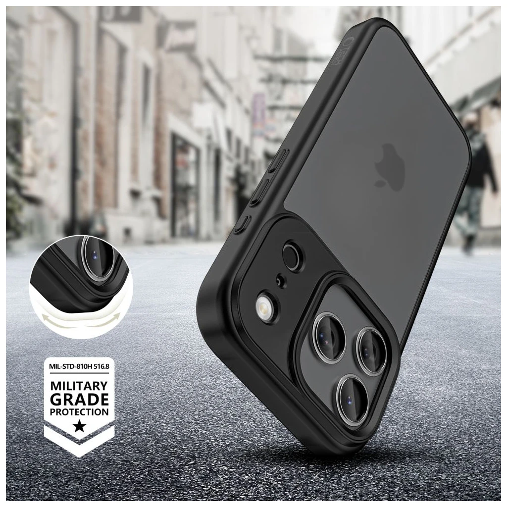 TECH-PROTECT MAGMAT iPhone 17 Pro Max tok készülékhez – matt fekete