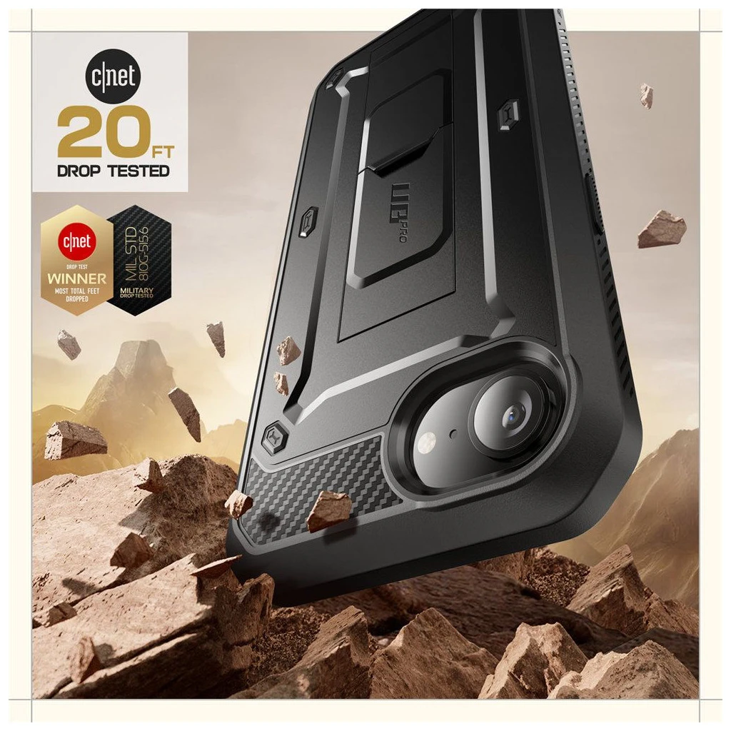 SUPCASE UNICORN BEETLE PRO iPhone 16E készülékhez tok fekete