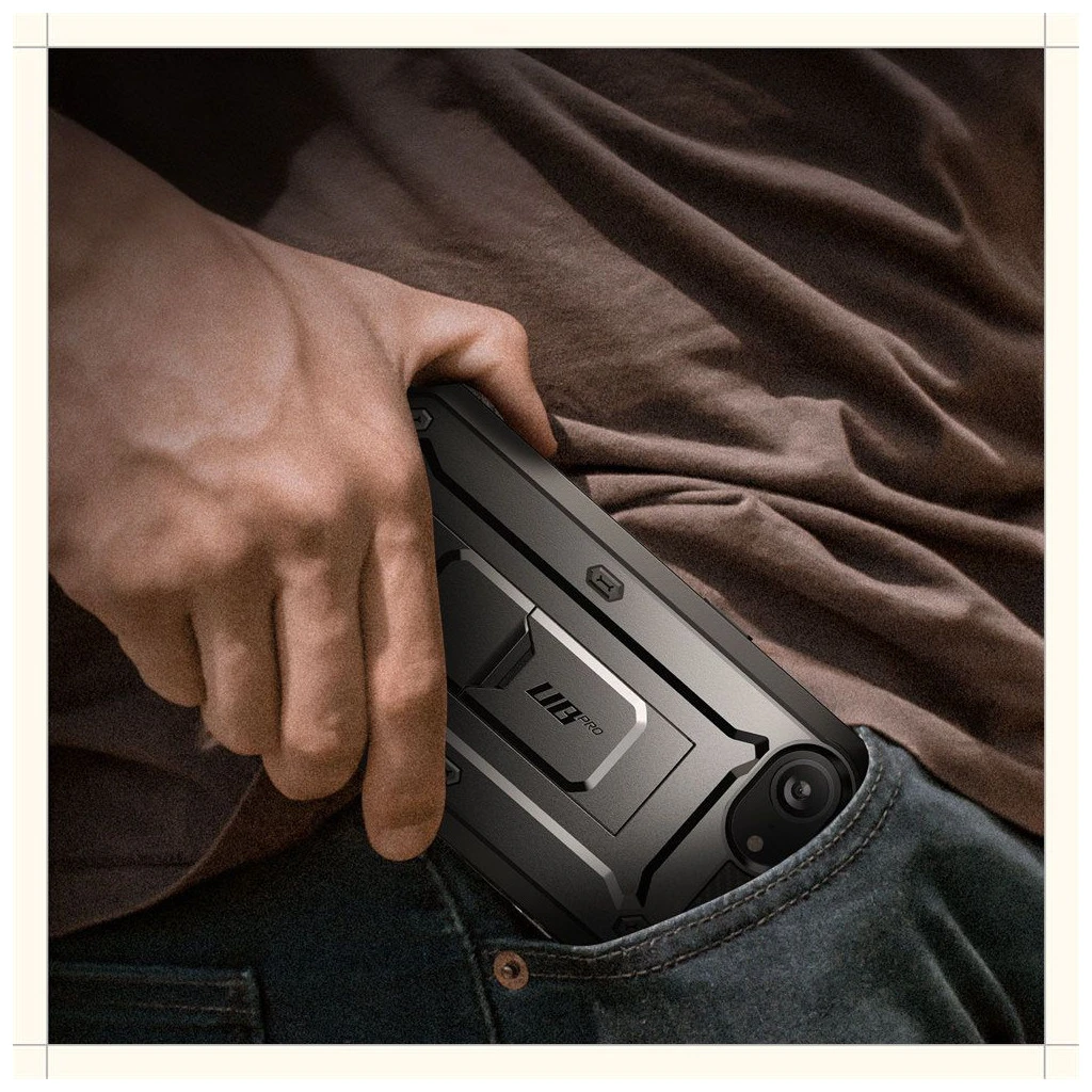 SUPCASE UNICORN BEETLE PRO iPhone 16E készülékhez tok fekete