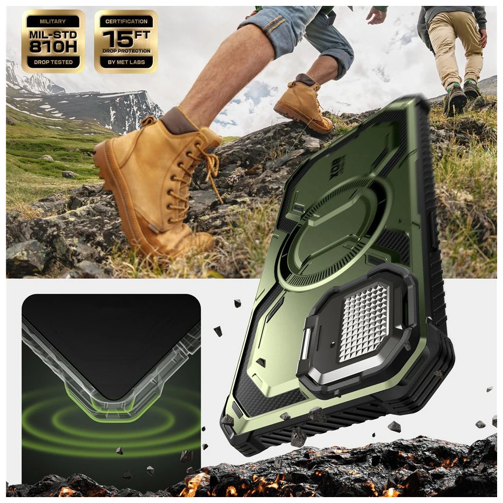 SUPCASE IBLSN ARMORBOX MAG MAGSAFE iPhone 16E készülékhez tok arany