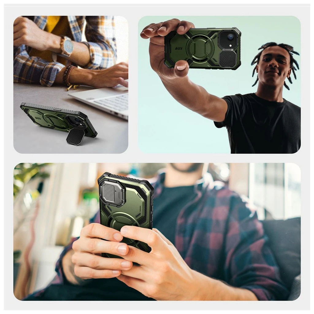 SUPCASE IBLSN ARMORBOX MAG MAGSAFE iPhone 16E készülékhez tok arany