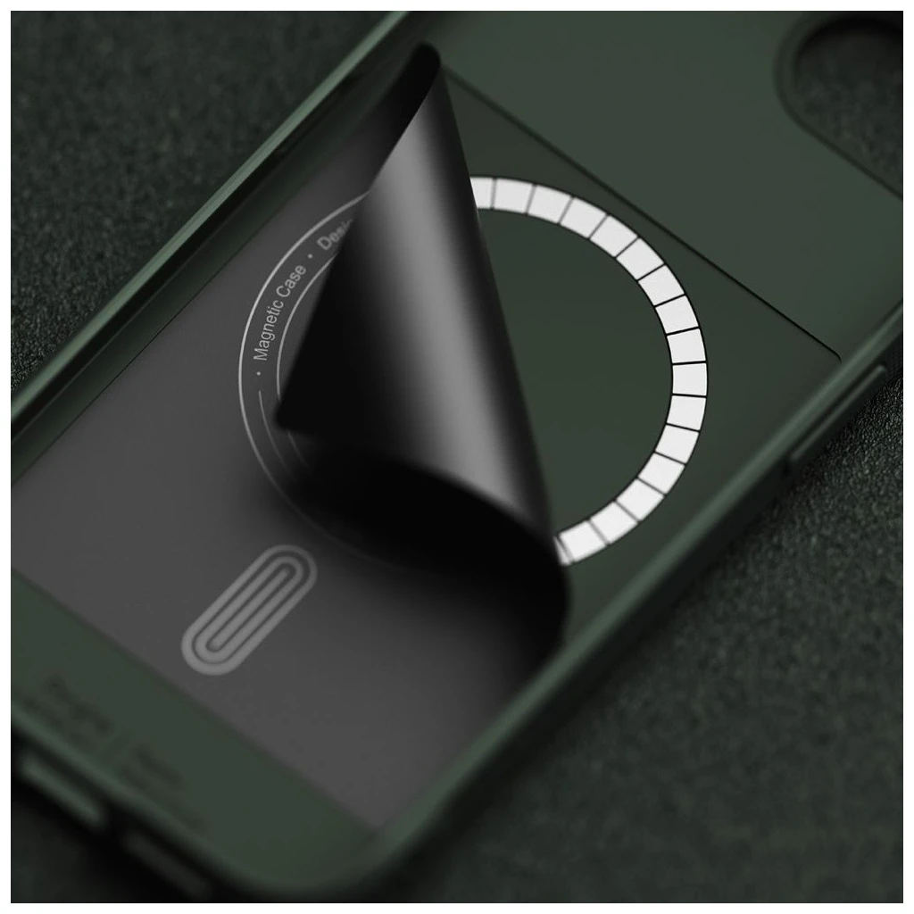 RINGKE ONYX Magnetic MagSafe iPhone 16E készülékhez tok sötét zöld