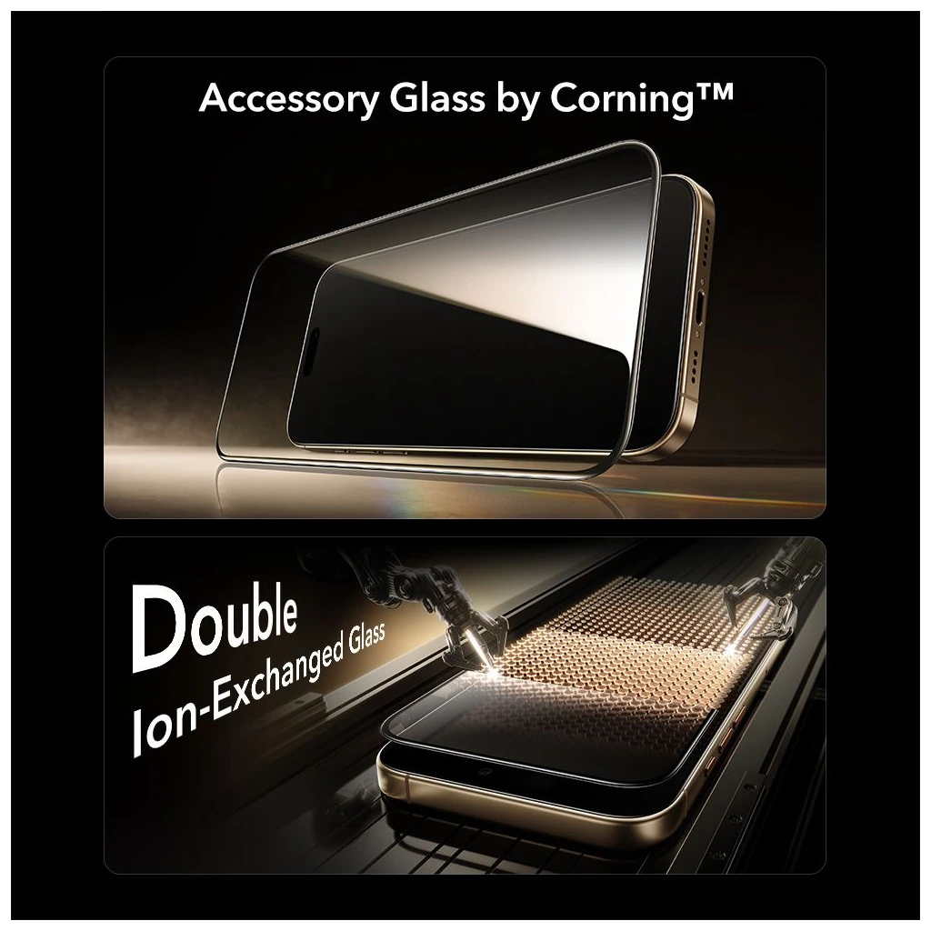 ESR Ultrafit Armorite Pro edzett üveg iPhone 17 Pro Max készülékhez fekete