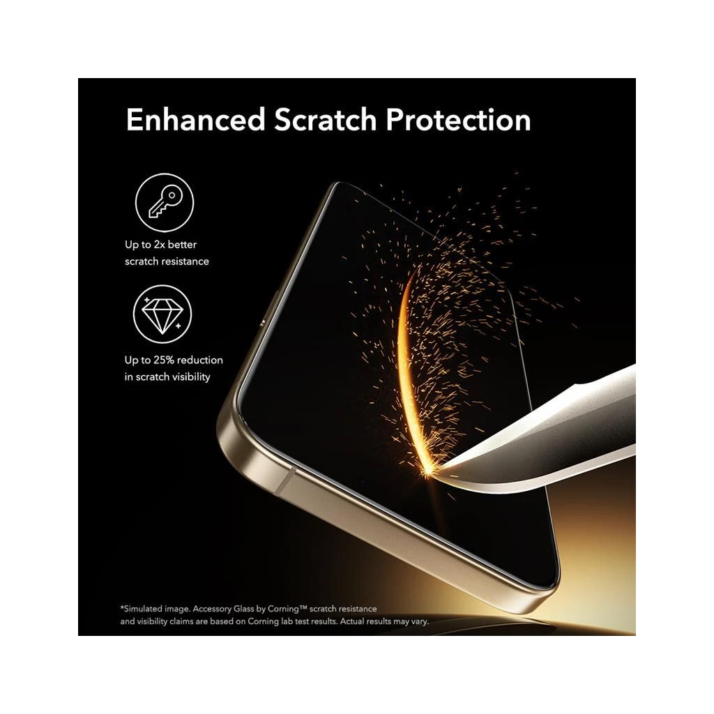 ESR Ultrafit Armorite Pro edzett üveg iPhone 17 Pro Max készülékhez fekete