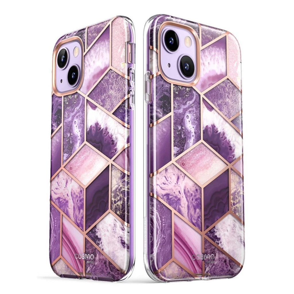 SUPCASE COSMO iPhone 14 Plus / 15 Plus tok készülékhez márványlila