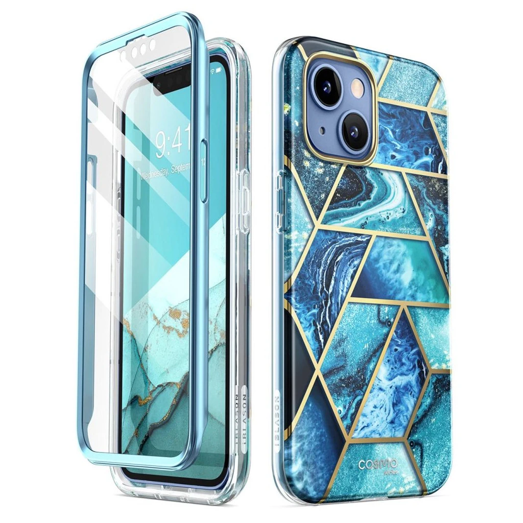 SUPCASE COSMO iPhone 14 Plus / 15 Plus tok készülékhez óceánkék