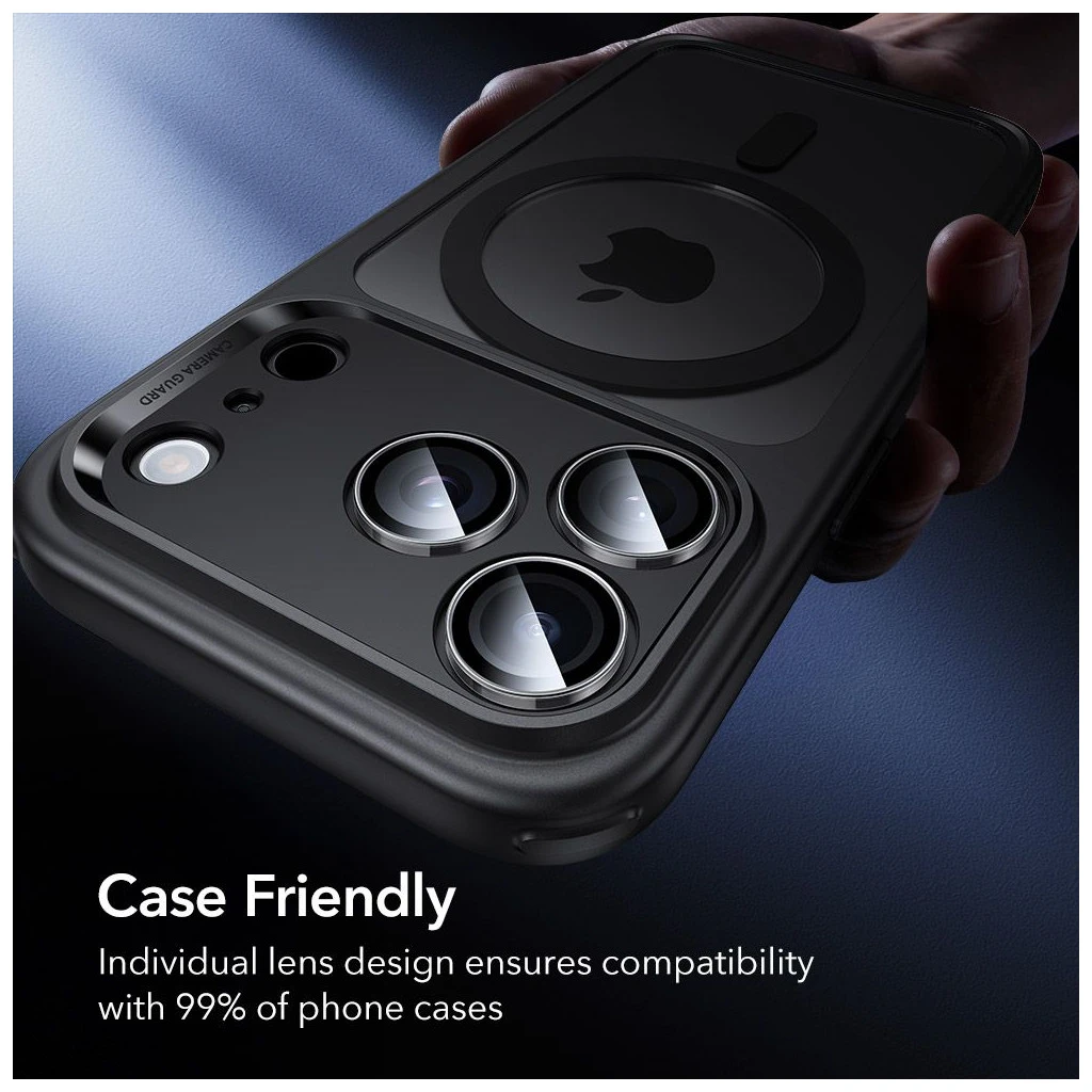 ESR ARMORITE kameravédő iPhone 14 Pro / Max, iPhone 15 Pro / Max, iPhone 16 Pro / Max, iPhone 17 Pro / Max készülékhez, átlátszó