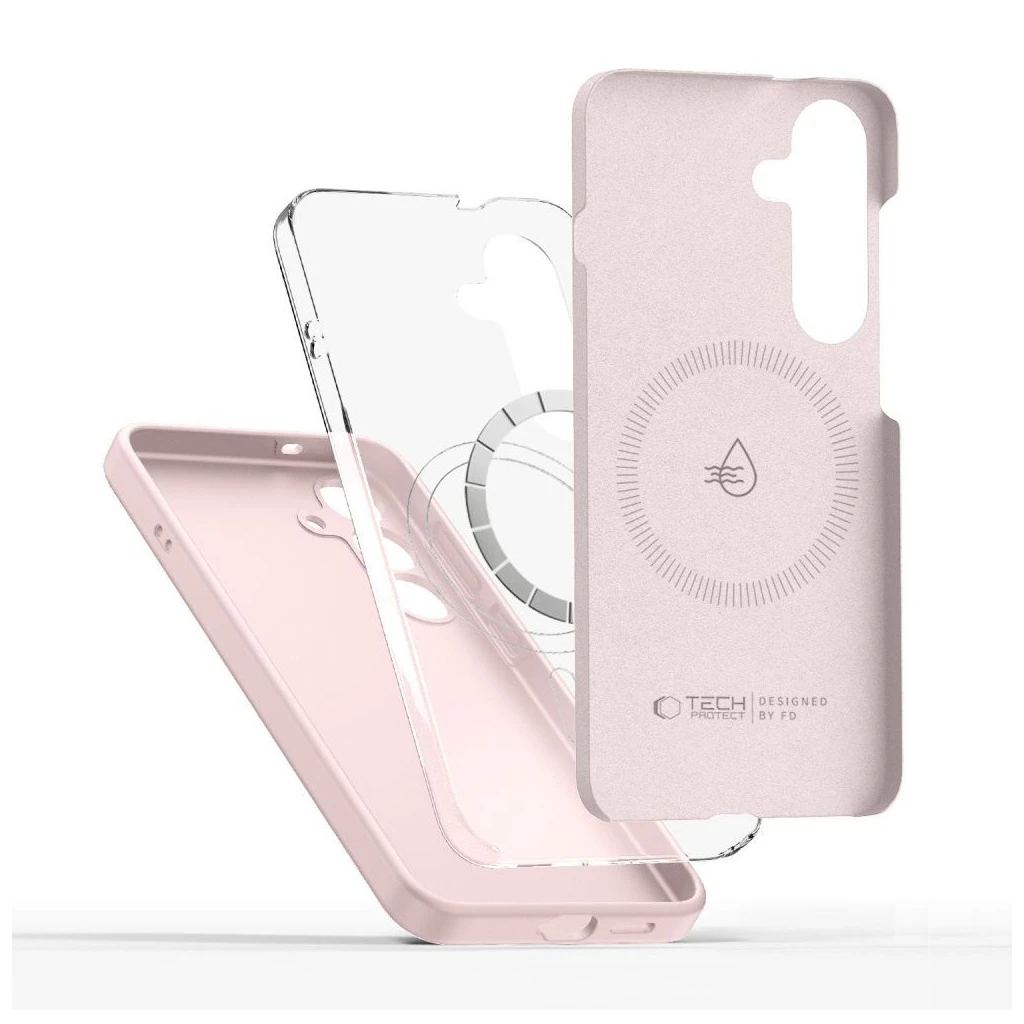 TECH-PROTECT Liquid Silicone MagSafe iPhone 16E készülékhez tok – rózsaszín