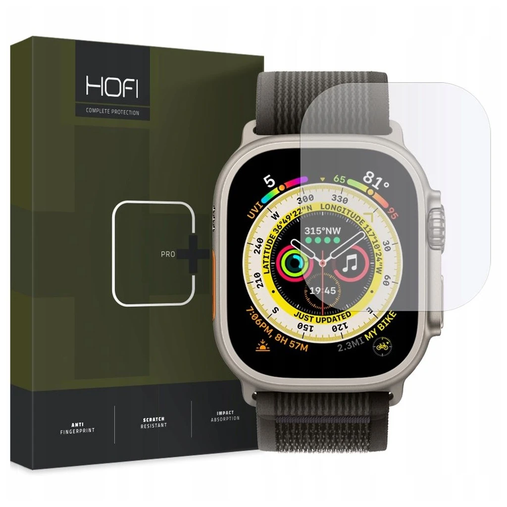 HOFI Glass Pro+ Apple Watch Ultra készülékhez védőüveg 1/2/3 (49 MM) átlátszó