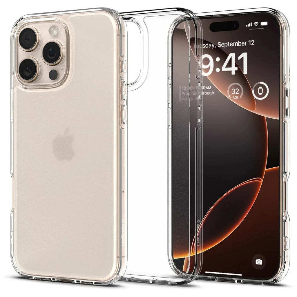 SPIGEN Ultra Hybrid iPhone 16 Pro Max készülékhez tok Frost Clear