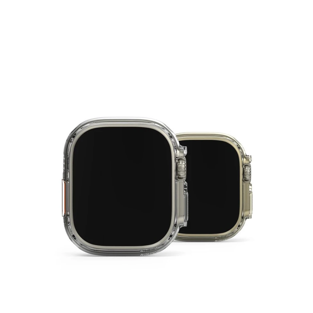 RINGKE SLIM 2-PACK tok APPLE WATCH ULTRA 1 / 2 / 3 (49 MM) készülékhez – átlátszó & titán szürke