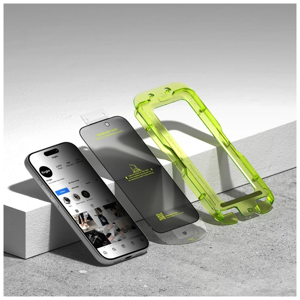 RINGKE Easy Slide Privacy kijelzővédő (2-Pack) iPhone 17 Pro készülékhez