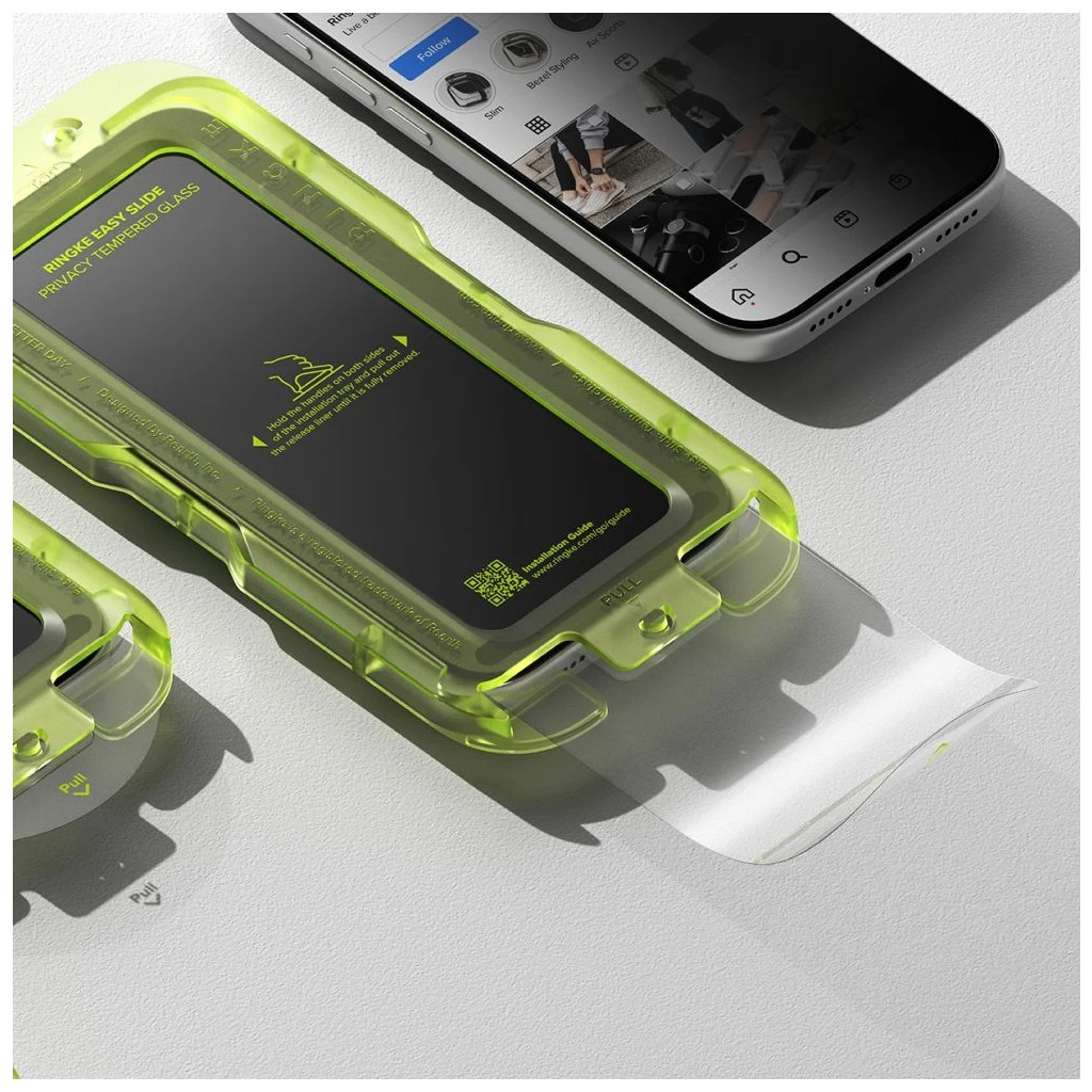 RINGKE Easy Slide Privacy kijelzővédő (2-Pack) iPhone 17 Pro készülékhez