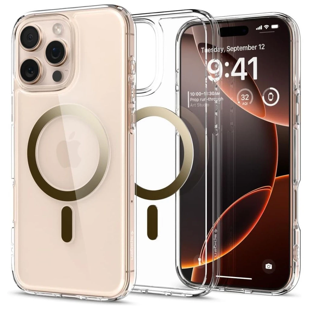 SPIGEN ULTRA HYBRID MAG MAGSAFE iPhone 16 Pro Max készülékhez tok arany