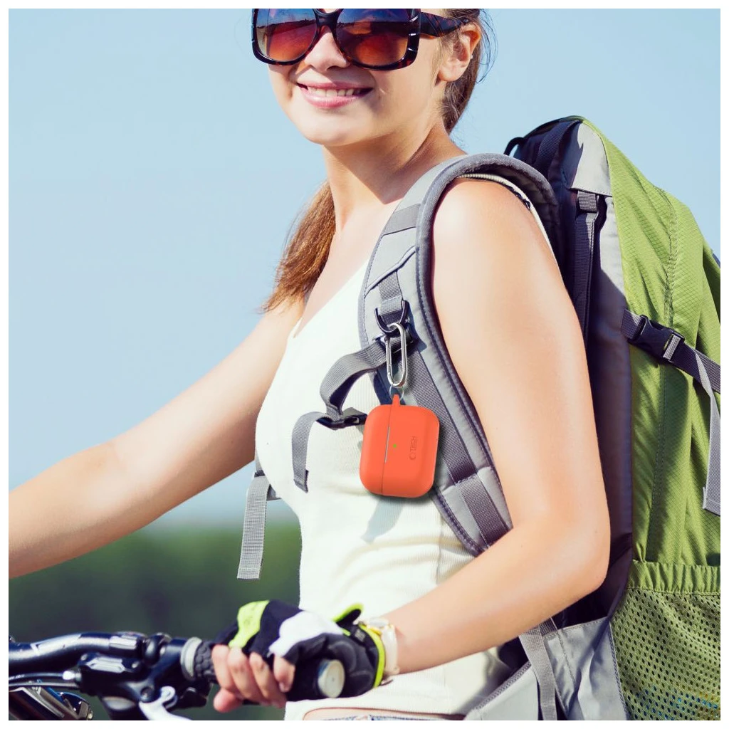 TECH-PROTECT Szilikon kampó Apple AirPods Pro 1/2 készülékhez poros rózsaszín