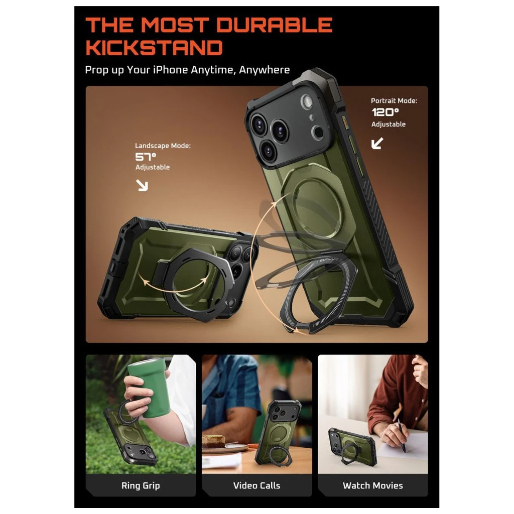SUPCASE UB GRIP MAG MAGSAFE iPhone 17 Pro készülékhez tok GULDAN