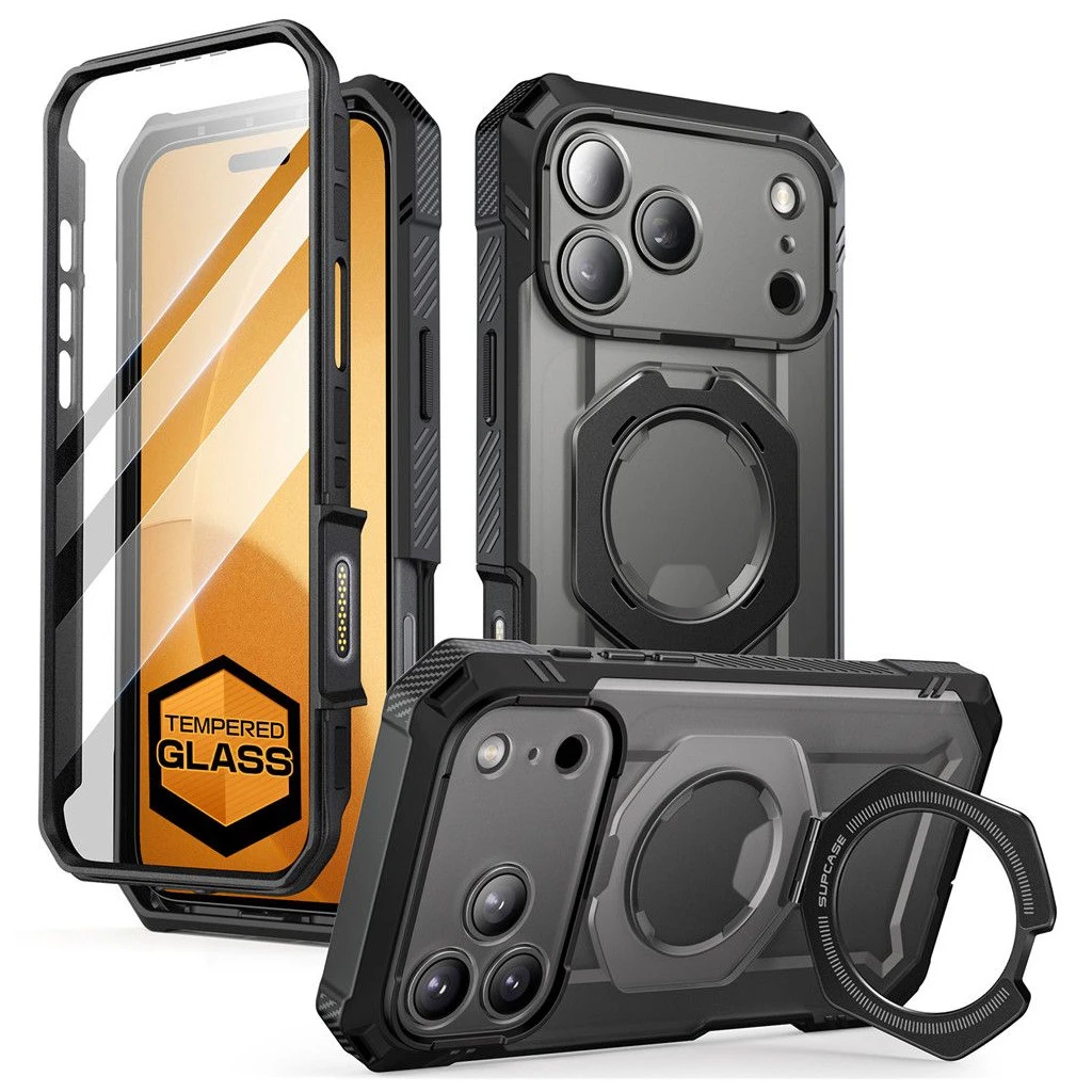 SUPCASE UB GRIP PRO MAG tok iPhone 17 Pro készülékhez fekete