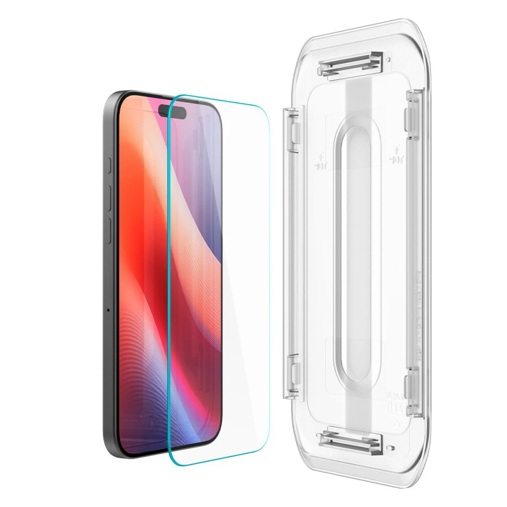 SPIGEN Glas.tr „EZ FIT” 2-PACK iPhone 16 Pro Max / 17 Pro Max készülékhez üveg kijelzővédő átlátszó