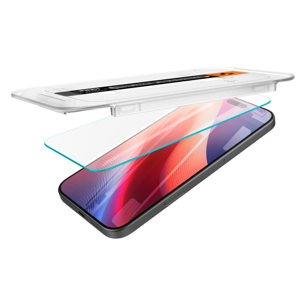 SPIGEN Glas.tr „EZ FIT” 2-PACK iPhone 16 Pro Max / 17 Pro Max készülékhez üveg kijelzővédő átlátszó