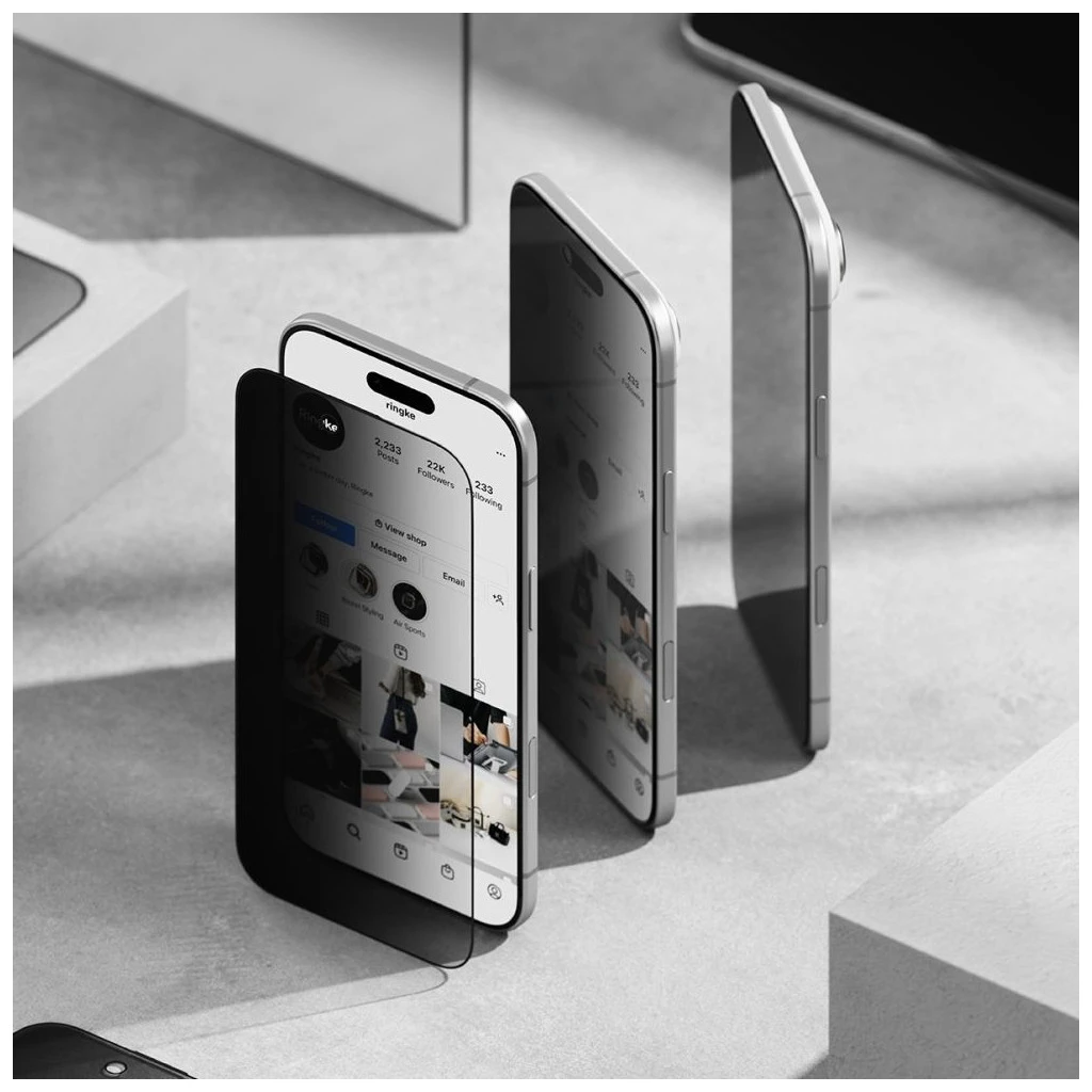 RINGKE EASY SLIDE 2-PACK IPHONE AIR készülékhez Privacy kijelzővédő