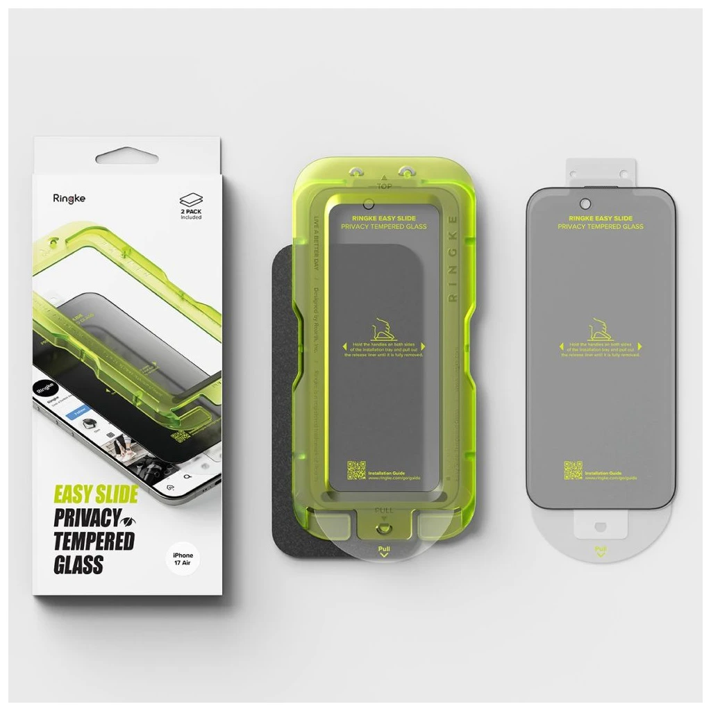RINGKE EASY SLIDE 2-PACK IPHONE AIR készülékhez Privacy kijelzővédő