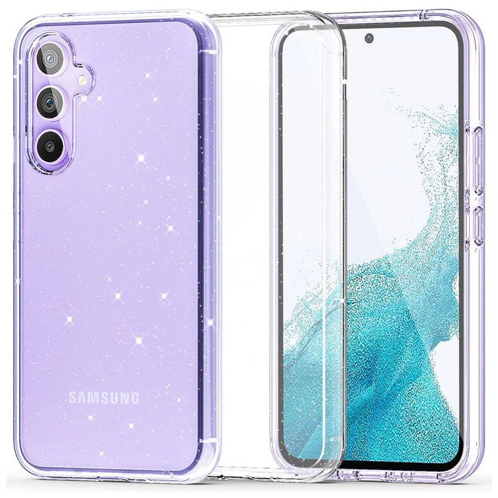 TECH-PROTECT FLEXAIR HYBRID tok Samsung Galaxy S23 FE készülékhez GLITTER