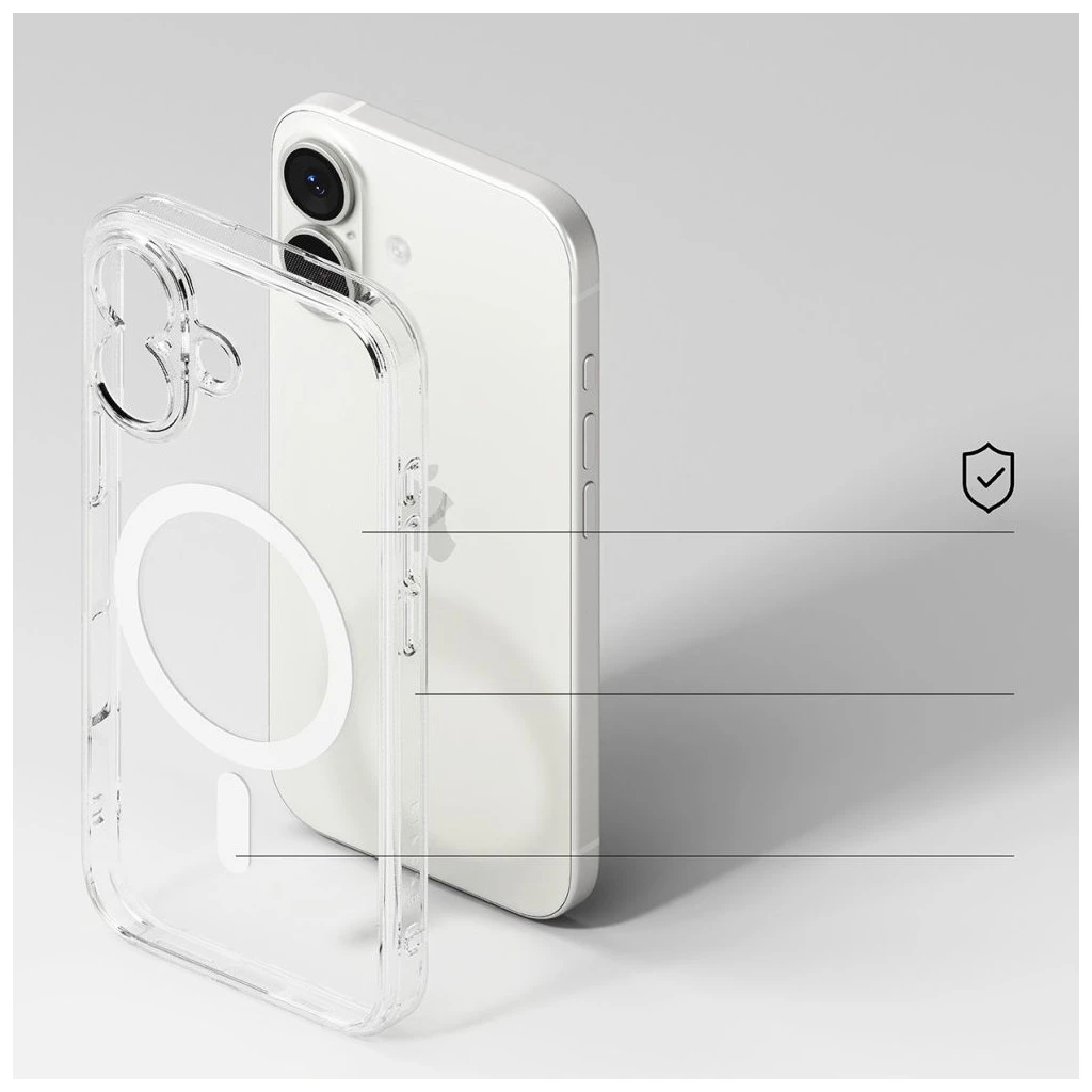 RINGKE FUSION MAGNETIC MAGSAFE iPhone 17 készülékhez tok átlátszó