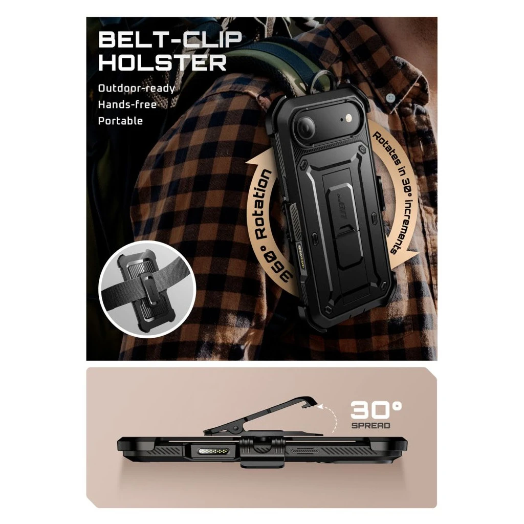 SUPCASE UNICORN BEETLE PRO iPhone Air készülékhez tok fekete