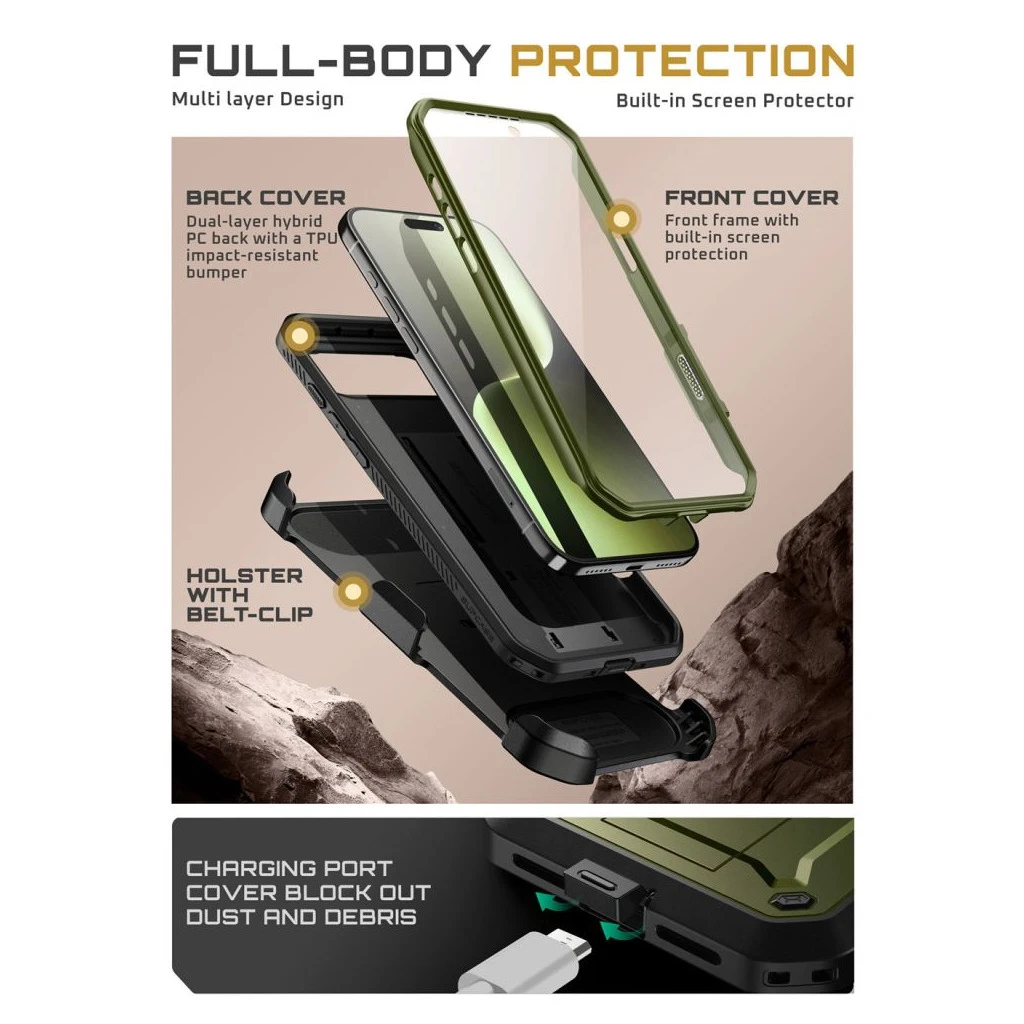 SUPCASE UNICORN BEETLE PRO iPhone Air készülékhez tok GULDAN