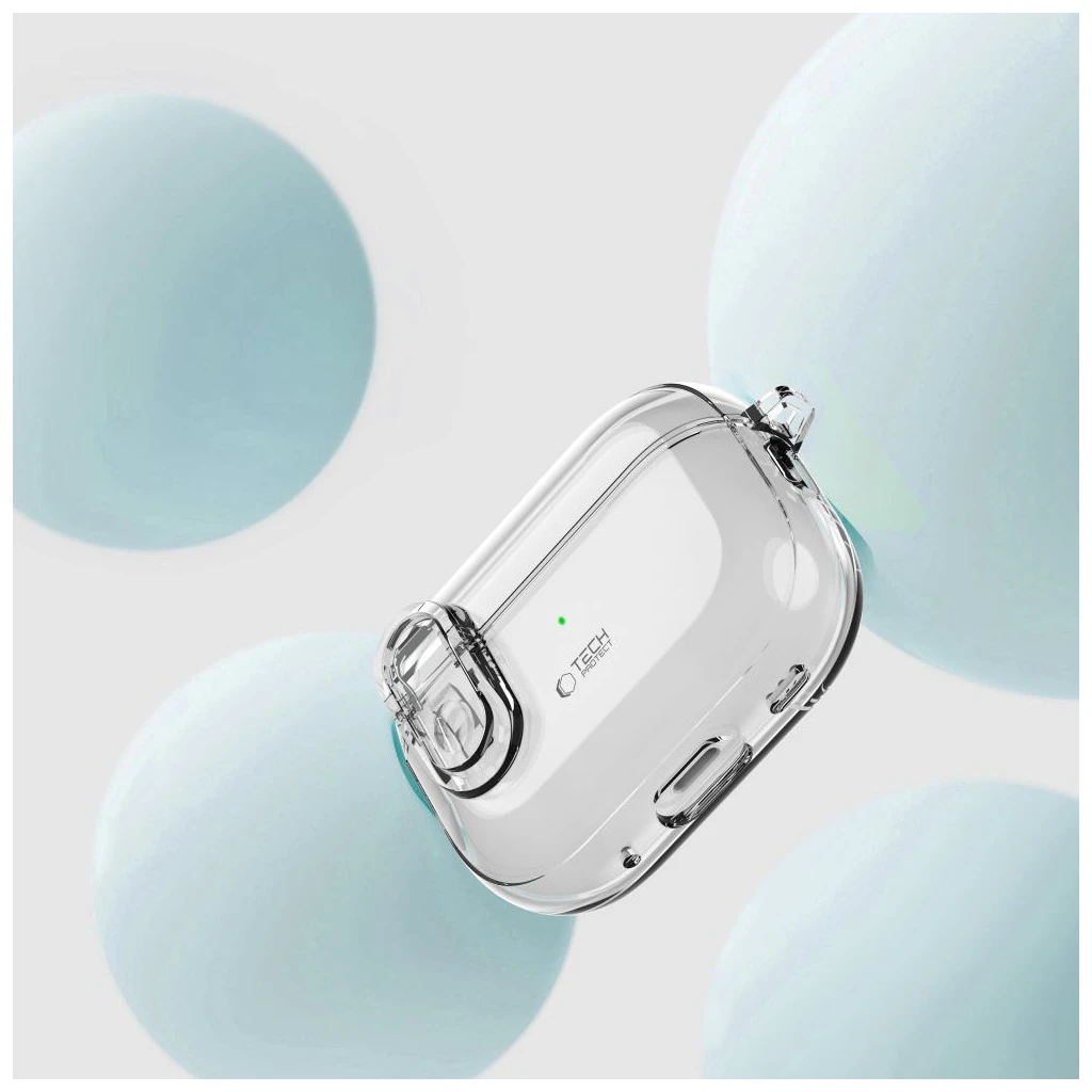 TECH-PROTECT Vékony Horog Apple AirPods Pro 1/2 készülékhez – átlátszó