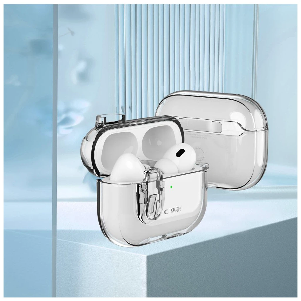 TECH-PROTECT Vékony Horog Apple AirPods Pro 1/2 készülékhez – átlátszó