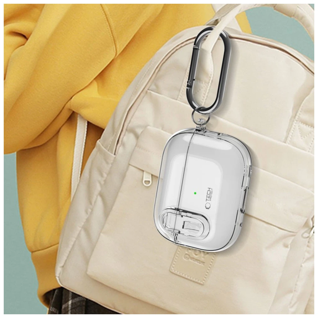 TECH-PROTECT Vékony Horog Apple AirPods Pro 1/2 készülékhez – átlátszó