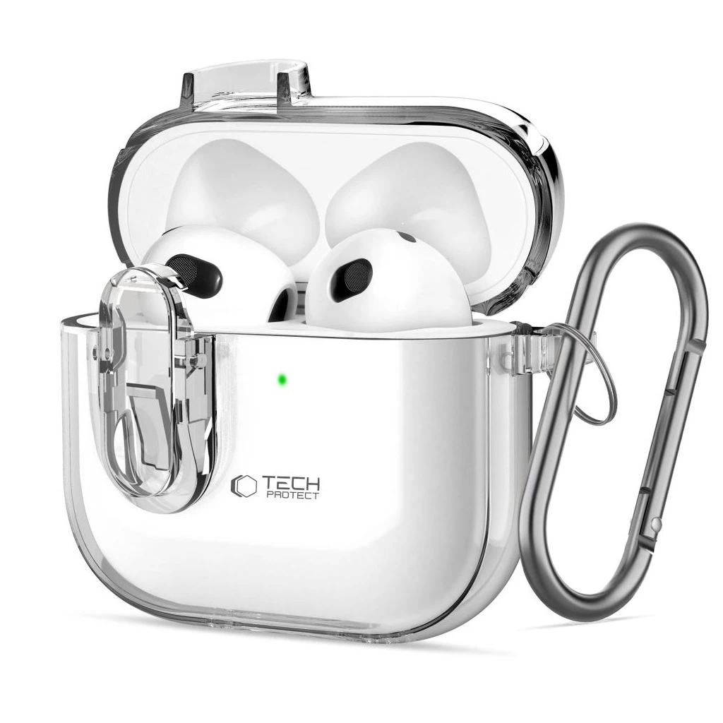 TECH-PROTECT SLIM HOOK APPLE AIRPODS 4 készülékhez átlátszó