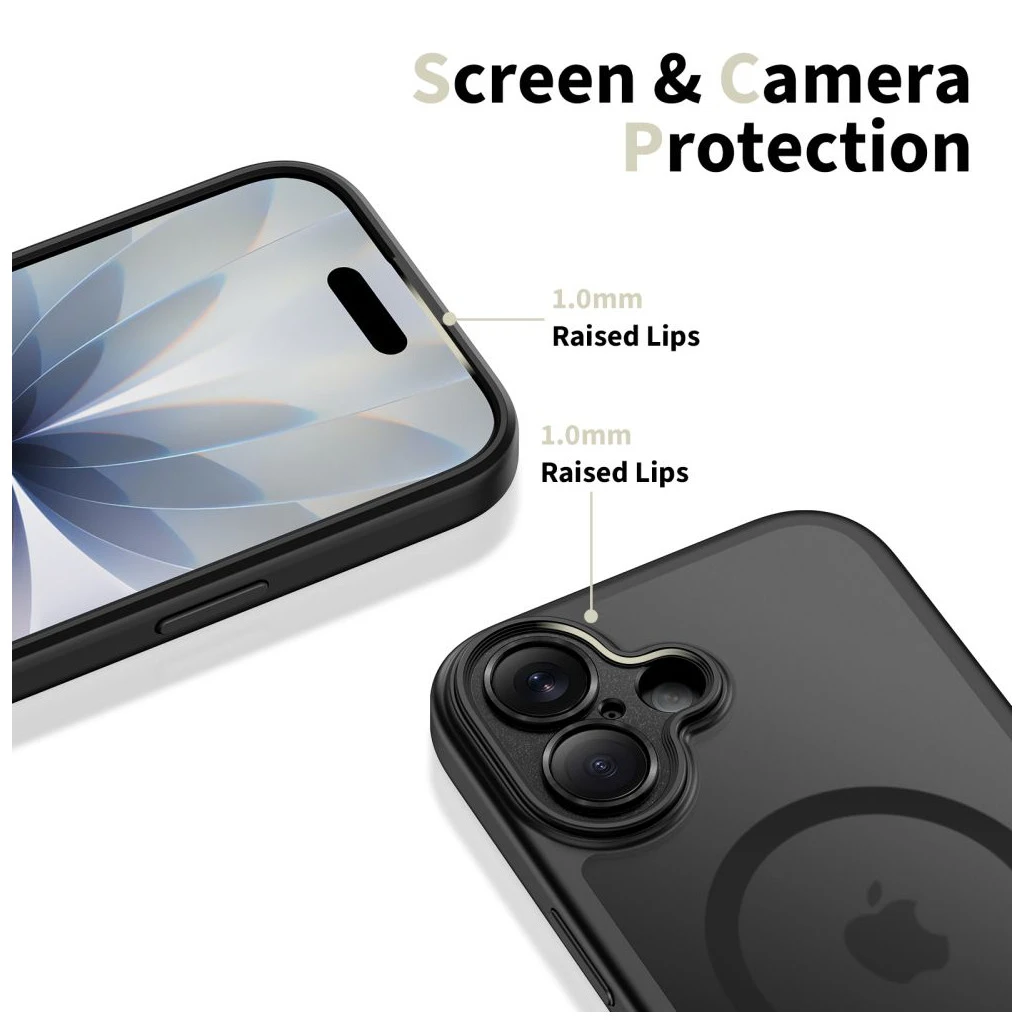TECH-PROTECT MAGPEAK MAGSAFE CC iPhone 17 készülékhez tok matte fekete