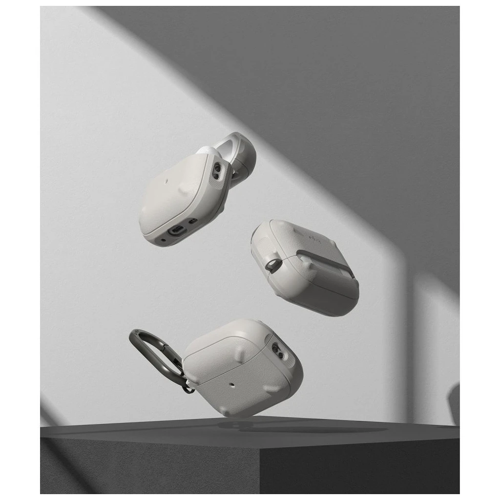 RINGKE ONYX APPLE AIRPODS PRO 1 / 2 készülékhez tok meleg szürke