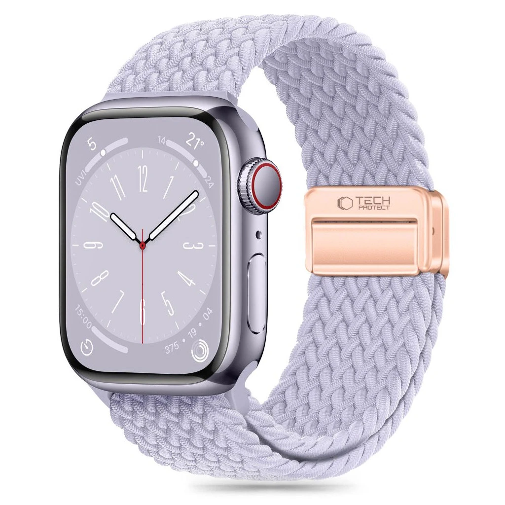 TECH-PROTECT NYLONMAG Apple Watch 8/9/10/11/SE (40/41/42 MM) készülékhez védőtok, ibolya