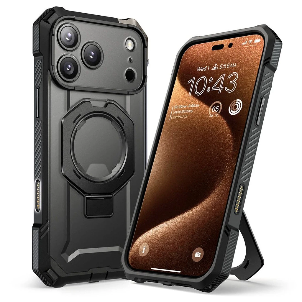 SUPCASE UB GRIP MAG MAGSAFE iPhone 17 Pro Max készülékhez tok fekete