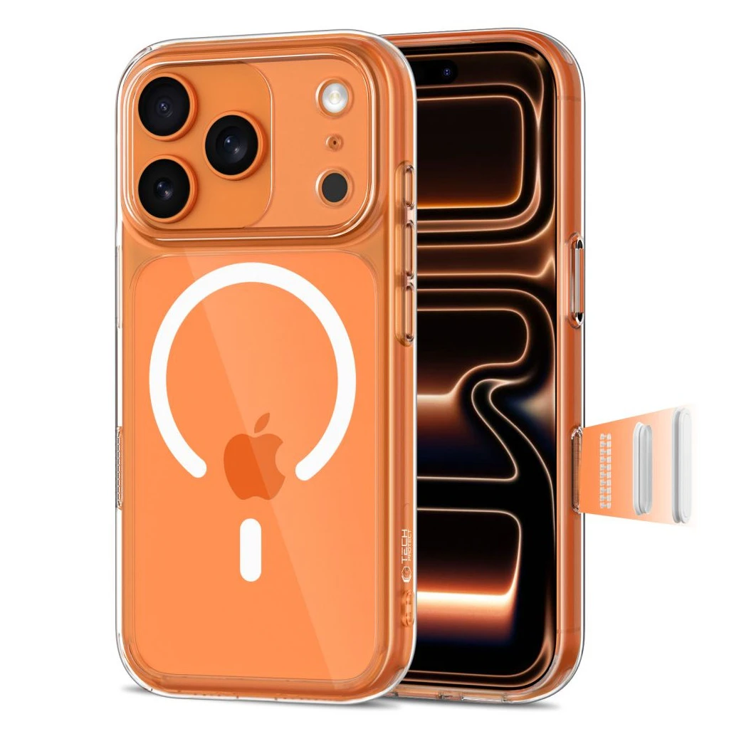 TECH-PROTECT MAGPEAK MAGSAFE CC iPhone 17 Pro készülékhez átlátszó tok