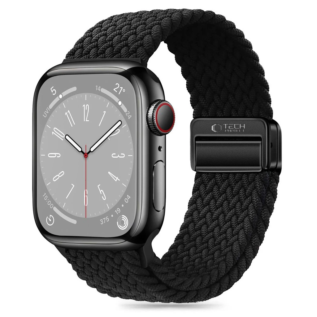 TECH-PROTECT NYLONMAG Apple Watch 8/9/10/11/SE készülékhez tok (40/41/42 mm) fekete
