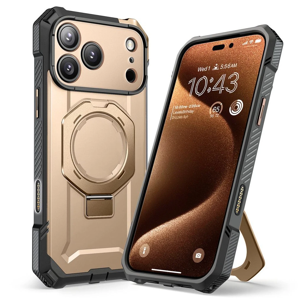 SUPCASE UB GRIP MAG MAGSAFE iPhone 17 Pro Max készülékhez tok sivatagi arany