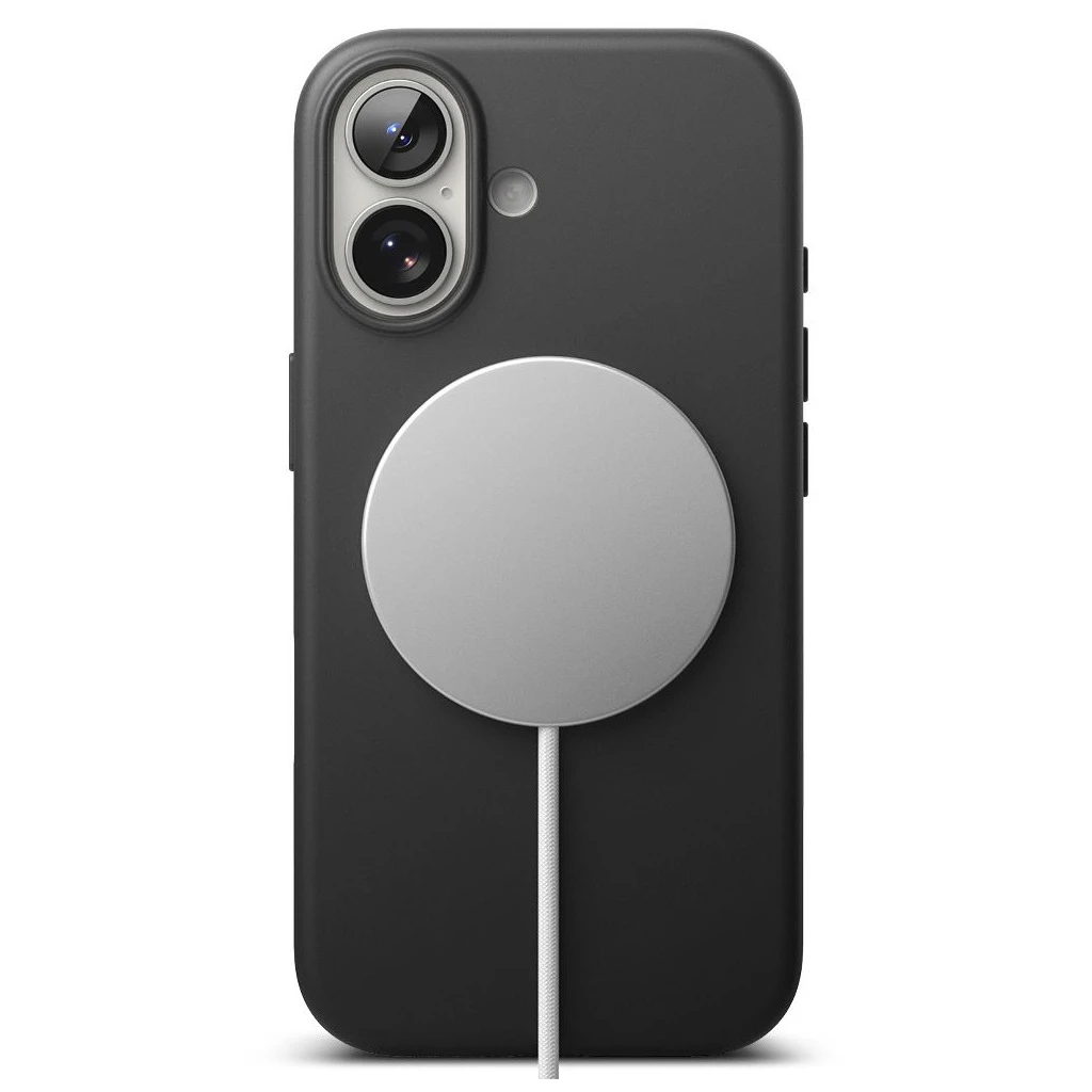 RINGKE szilikon tok magnetic MagSafe iPhone 17 készülékhez fekete