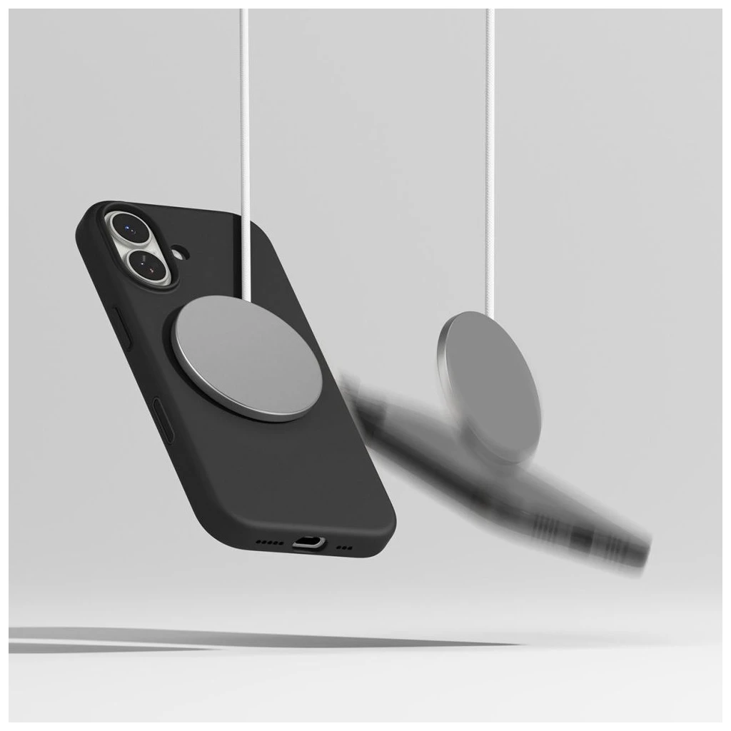 RINGKE szilikon tok magnetic MagSafe iPhone 17 készülékhez fekete
